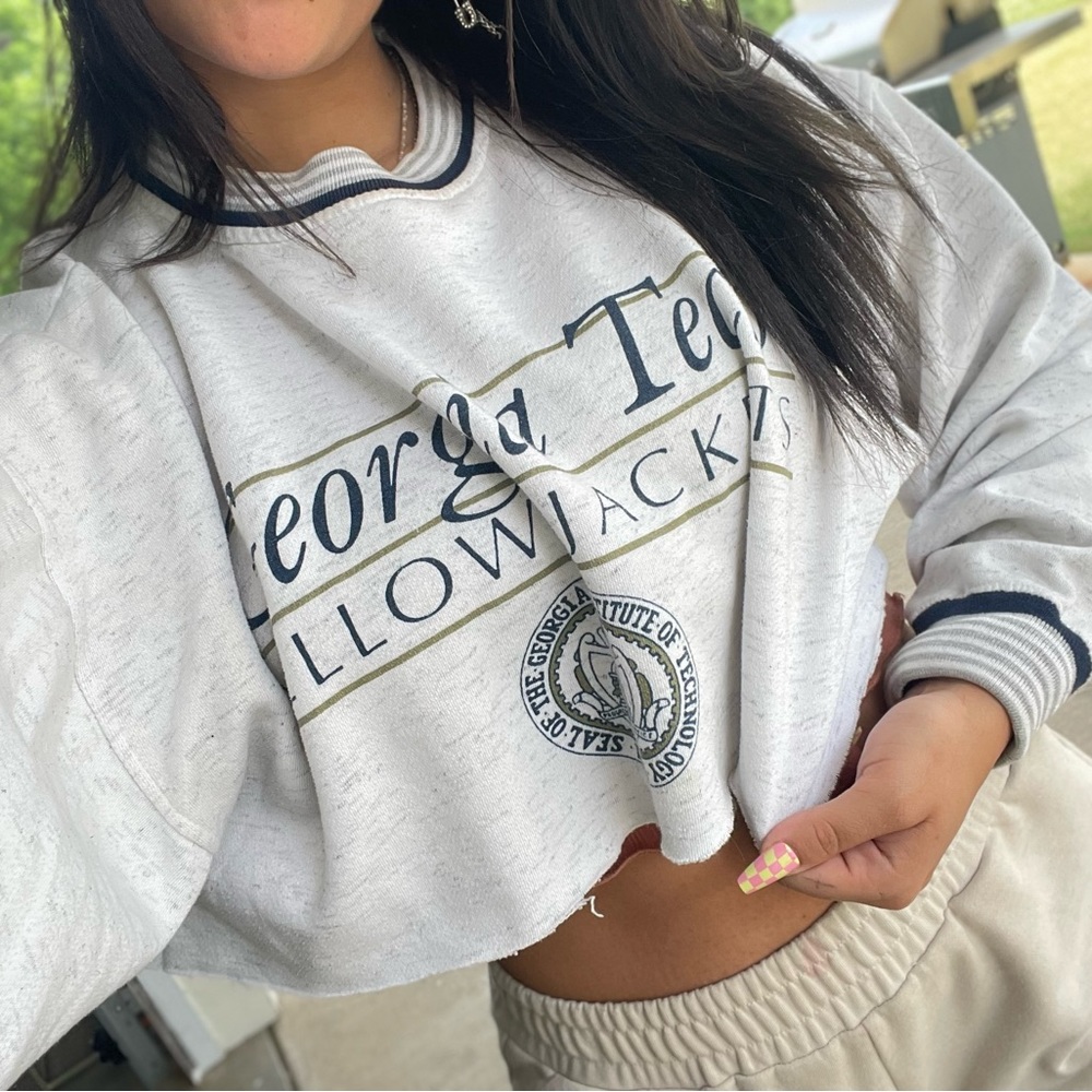 Vintage Georgia Tech Cropped Shirt
